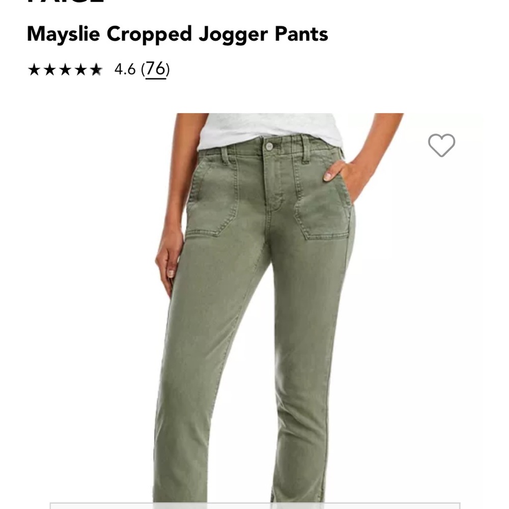 Paige Mayslie Cropped Jogger Pants